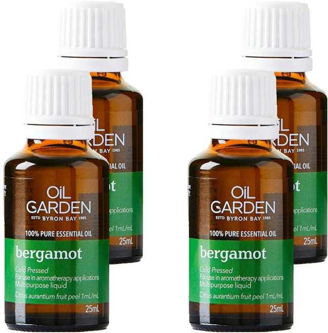 OiL GARDEN 澳悠園 精油 佛手柑, 25ml, 4瓶
