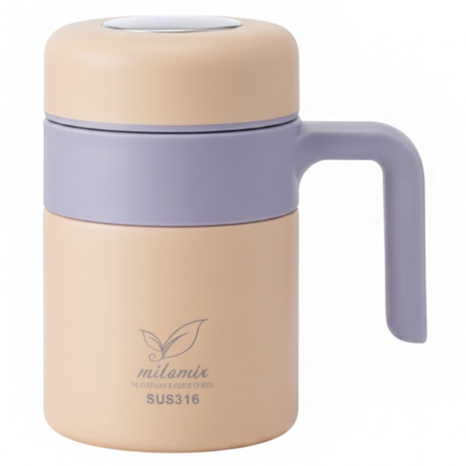 milomix 美樂美事 凱洛琳 316保溫杯, 顏色隨機, 500ml, 1個