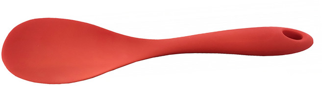 MODU'I BLUEMAMA 頂級鉑金矽膠一體廚房烘焙料理工具 飯勺 22 x 6.2cm GB-B006-04, 紅色, 1支