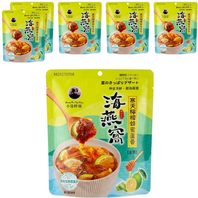 小資時刻 寒天檸檬蜂蜜蘆薈海燕窩, 150g, 6包