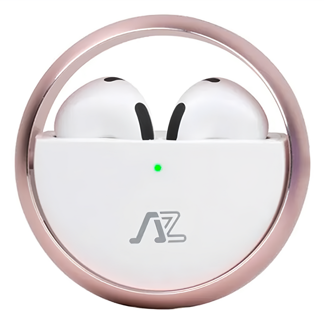 INTOPIC 廣鼎 璀璨星環 Wireless 入耳式 耳機 藍牙5.3 隨心旋轉 USB-C 遊戲模式 5H Playtime 玫瑰金 JAZZ-TWE26 一年保固 3.5g 300mAh 自動配對