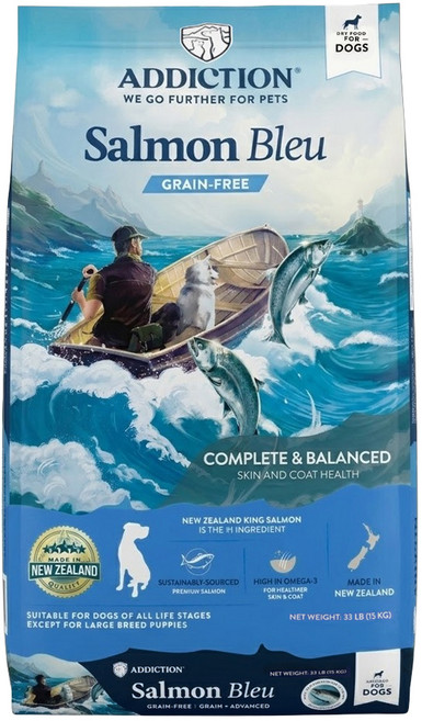 ADDICTION 自然癮食 全齡 無穀犬糧, 藍鮭魚, 15kg, 1袋