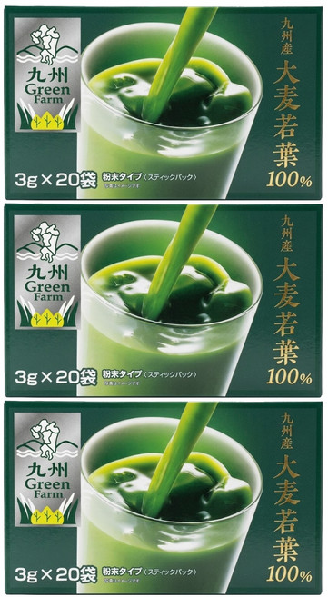九州 Green Farm 日本九州產 大麥若葉青汁 20入, 60g, 3盒