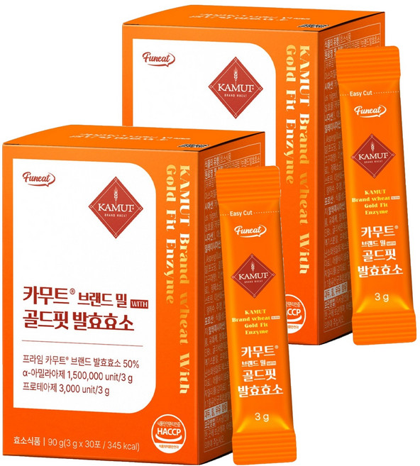 KAMUT 品牌小麥黃金配方發酵酵素, 90g, 2盒