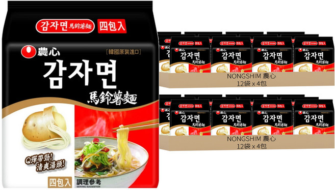 NONGSHIM 農心 馬鈴薯麵 100g, 96包