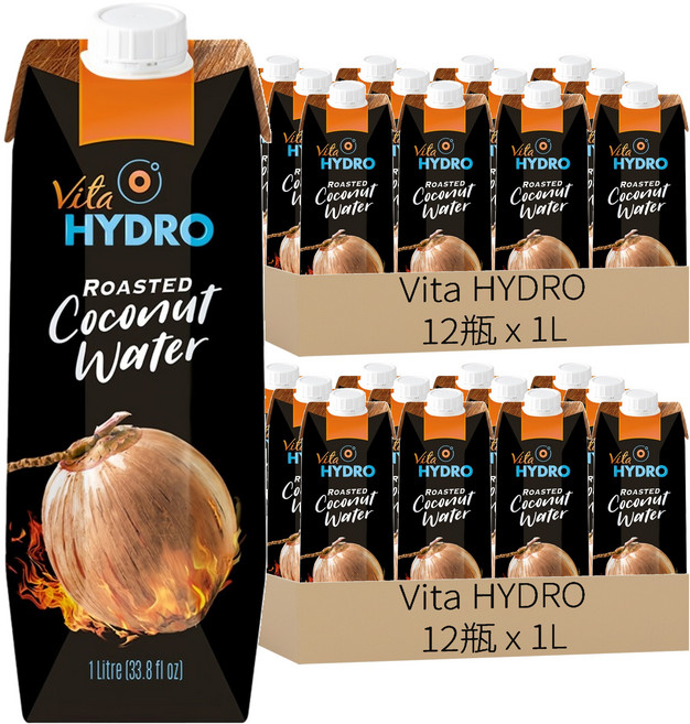 Vita HYDRO 火烤純椰子水, 1L, 24瓶