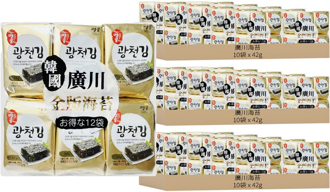 廣川海苔 12包, 42g, 30袋