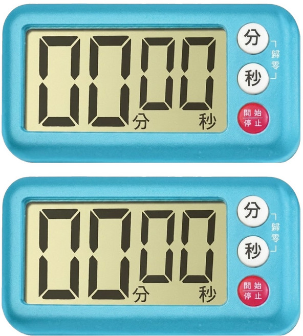 Dr.AV 聖岡科技 大螢幕正倒數計時器 9.3 x 5 x 2.1cm 54g 2個, TM-131, 1組