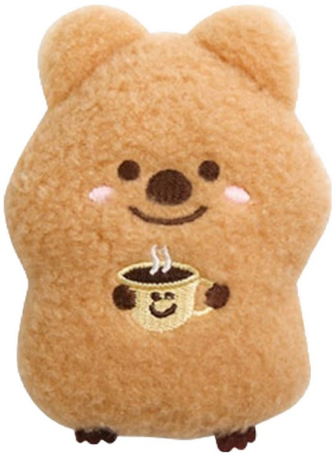 KiKi QUOKKA 蓬鬆暖暖包娃娃, 咖啡 Kiki 棕色, 12cm, 1個