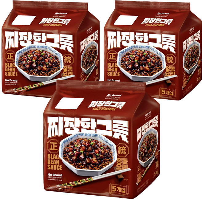 No Brand 韓式炸醬拉麵 115g 5包, 15包