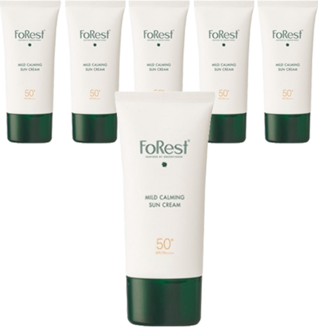 GREEN FINGER 綠手指 FoRest溫和舒緩防曬乳 SPF50+ PA++++, 80ml, 6條