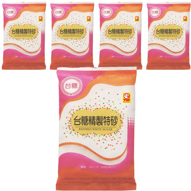 台糖 精製特砂, 500g, 5包