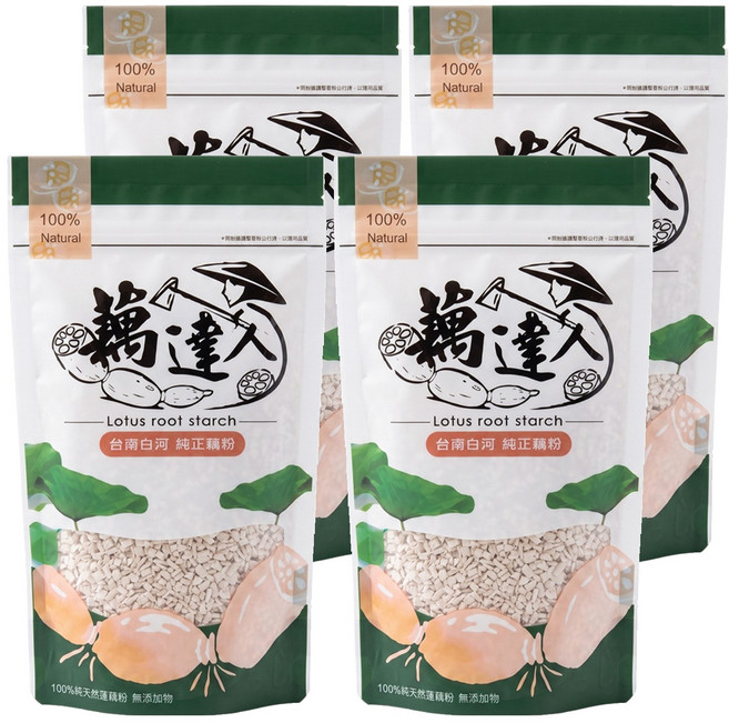 藕達人 蓮藕粉, 4包, 150g