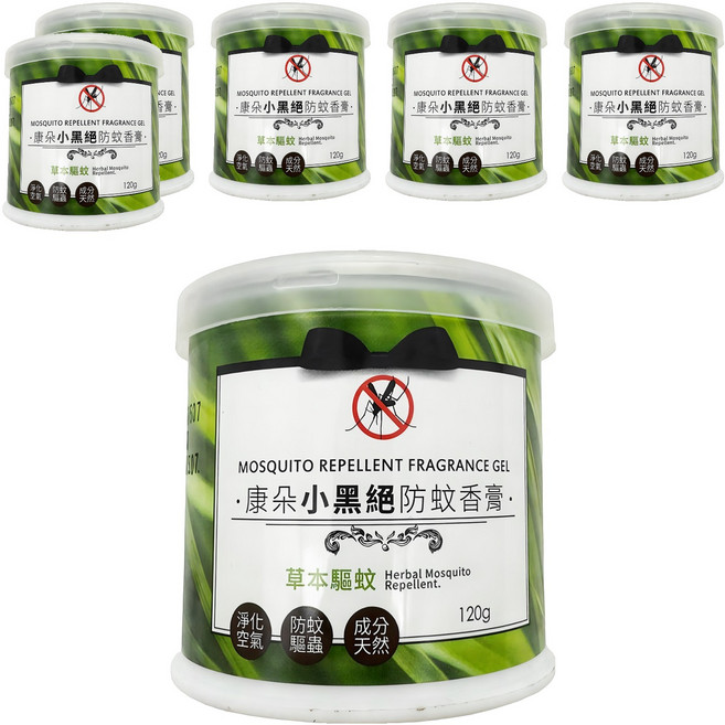 QUNDO 康朵 小黑絕防蚊香膏, 120g, 6個