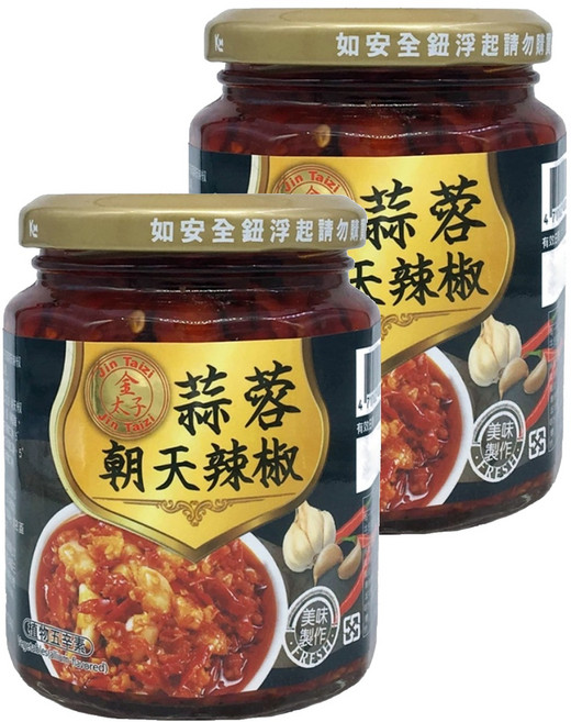 金太子 蒜蓉朝天辣椒, 240g, 2罐