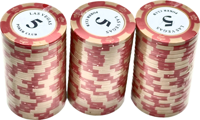 遊戲籌碼 60個, 紅色, 1包