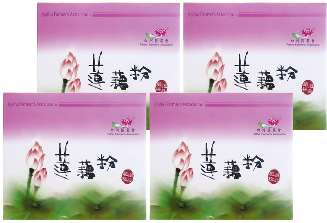 白河區農會 蓮藕粉禮盒, 300g, 4盒, 2罐