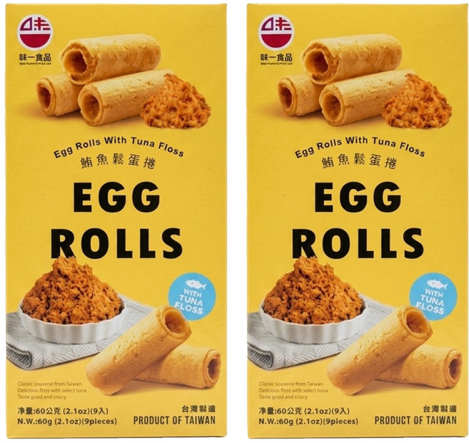 味一食品 鮪魚鬆蛋捲, 60g, 2盒