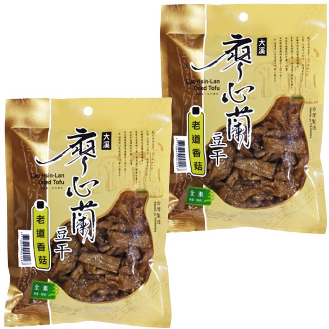 大溪廖心蘭豆干 老道香菇, 110g, 2包