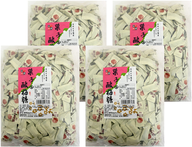 AJI OKASHI 味覺百撰 酸梅糖 原味, 500g, 4袋