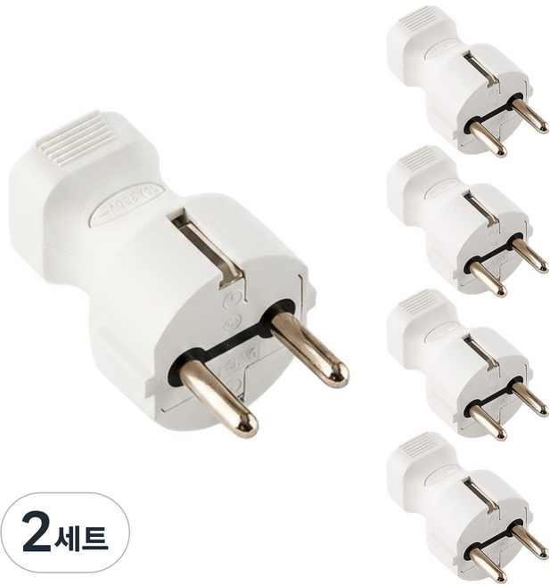BLINGLIGHT 韓國製一字型接地插頭5入組 16A 250V