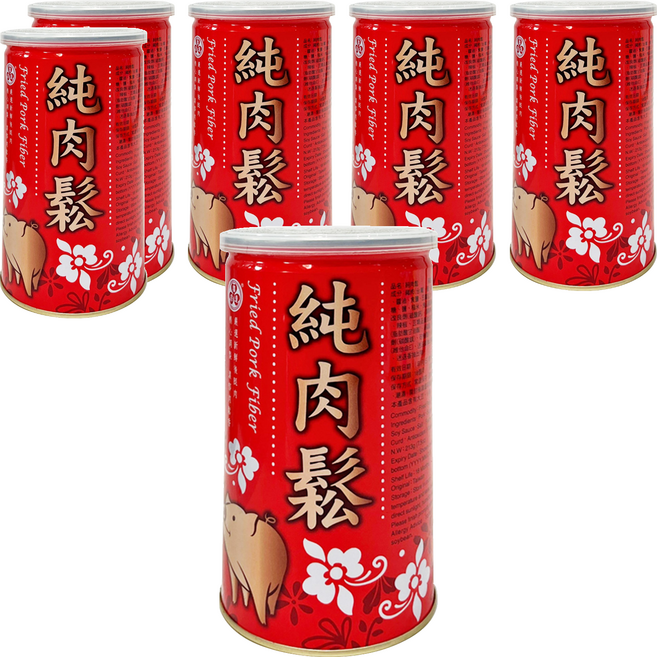 廣達香 純肉鬆, 213g, 6罐