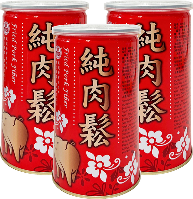 廣達香 純肉鬆, 213g, 3罐