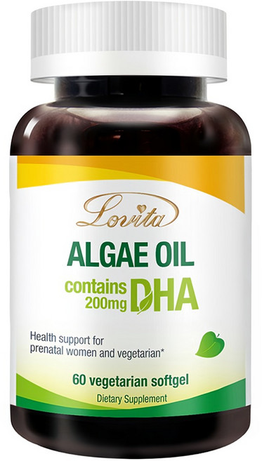 Lovita 愛維他 植物性DHA藻油素食膠囊 200mg, 60顆, 0.7g, 1罐