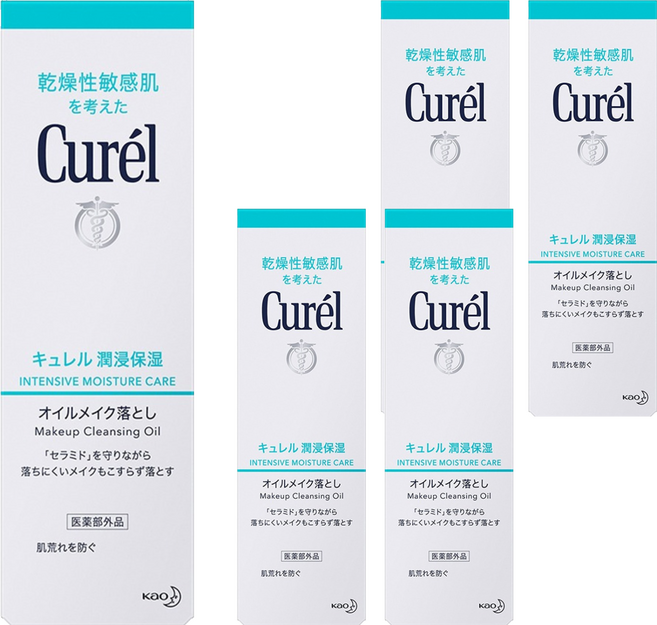 Curel 珂潤 潤浸保濕輕質卸妝油, 150ml, 5瓶