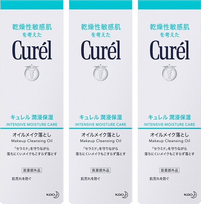 Curel 珂潤 潤浸保濕輕質卸妝油, 150ml, 3瓶