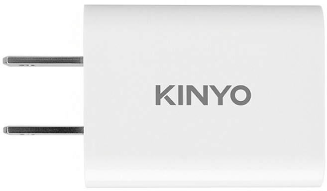 Kinyo 豆腐頭單孔USB充電器 58 x 21 x 31mm CUH-19 22g, 白色, 1個