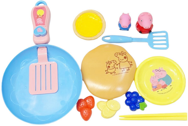 Peppa Pig 粉紅豬小妹 餐廚組 PP60774 3歲以上 143.6g, 藍色, 1組