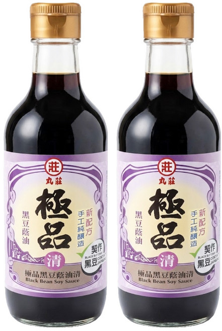 丸莊醬油 極品黑豆蔭油清, 300ml, 2瓶