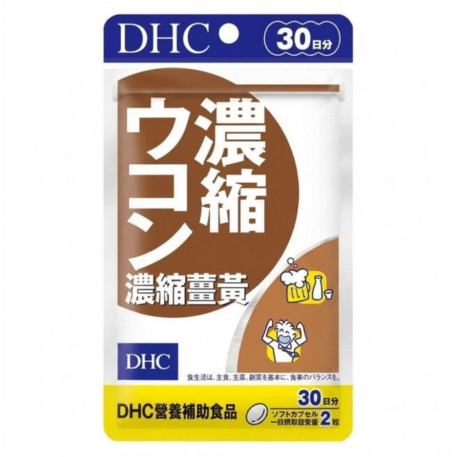 DHC 台灣公司貨 濃縮薑黃 30日份, 60顆, 345mg, 1包
