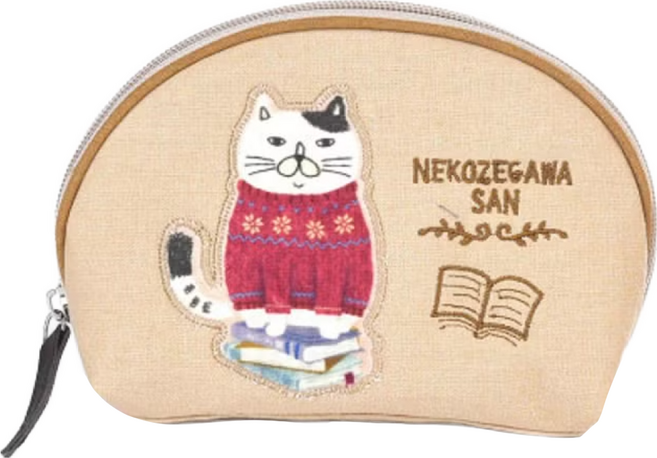 kUSUgURU JAPAN 日本眼鏡貓 Zegawa-san系列 萬用小物隨身零錢包