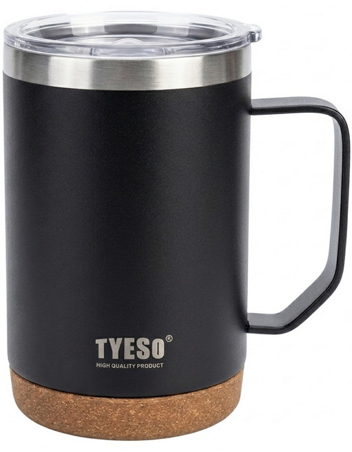 TYESO 泰碩 軟木保溫馬克杯 530ml, 顏色隨機, 1個