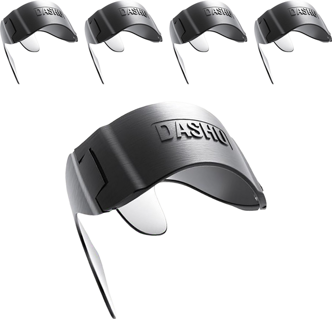 DASHU 每日完美造型壓貼夾 折疊款, 黑色, 5個