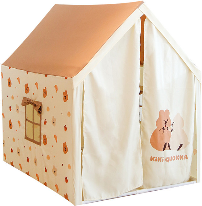 KiKi QUOKKA 兒童舒適小屋帳篷, 棕色, 1個