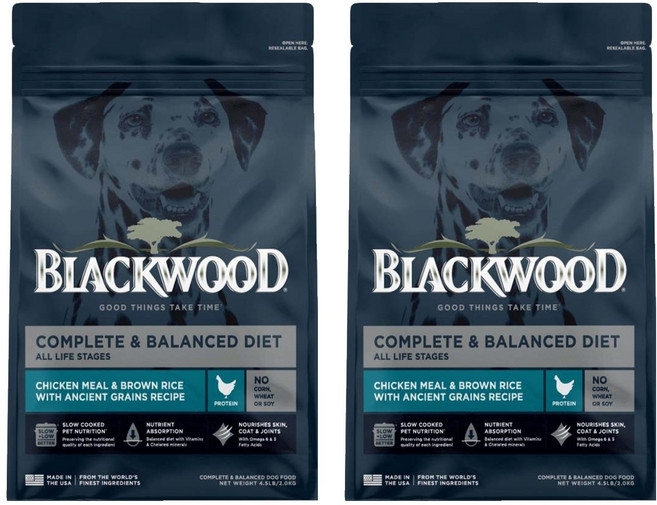 BLACKWOOD 1~7歲成犬 特調成犬活力配方犬糧, 雞肉 + 糙米, 2kg, 2袋