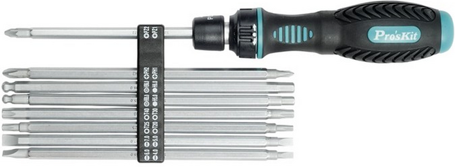 Pro'sKit 寶工 16合1軟柄棘輪伸縮精密起子組 SD-9816, 1組