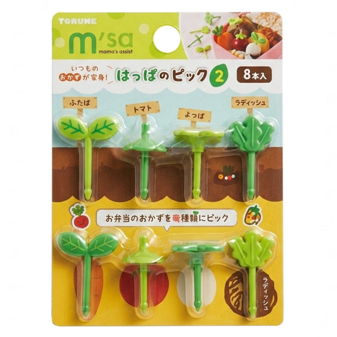 TORUNE 食物叉 葉子 8支 1組