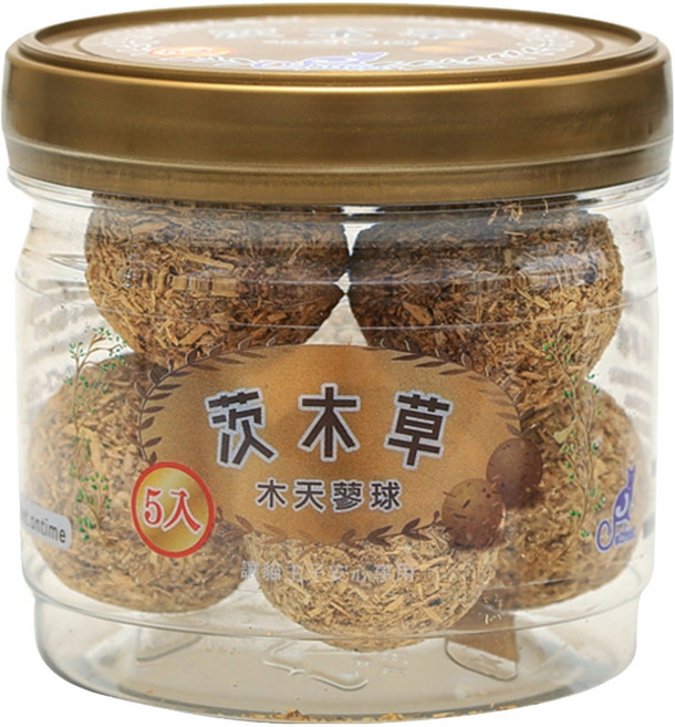 Catfeet 木天蓼球 5入, 原木色, 1罐, 木天蓼