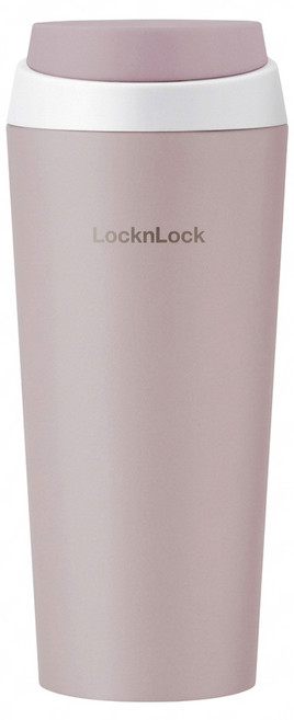 LocknLock 樂扣樂扣 跳跳奶蓋彈蓋不鏽鋼咖啡杯, 芋頭奶蓋, 550ml, 1個