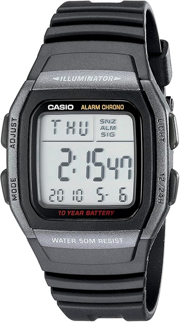 CASIO 卡西歐 精巧數位運動錶 W-96H-1BVDF