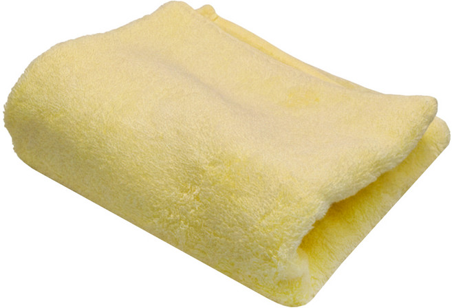 imabari towel 今治毛巾 藤高今治 瞬吸速乾素色純棉毛巾 122g, 黃色, 1條