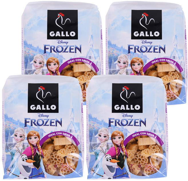 西班牙 GALLO 公雞牌 迪士尼 冰雪奇緣 義大利麵, 4個, 300g