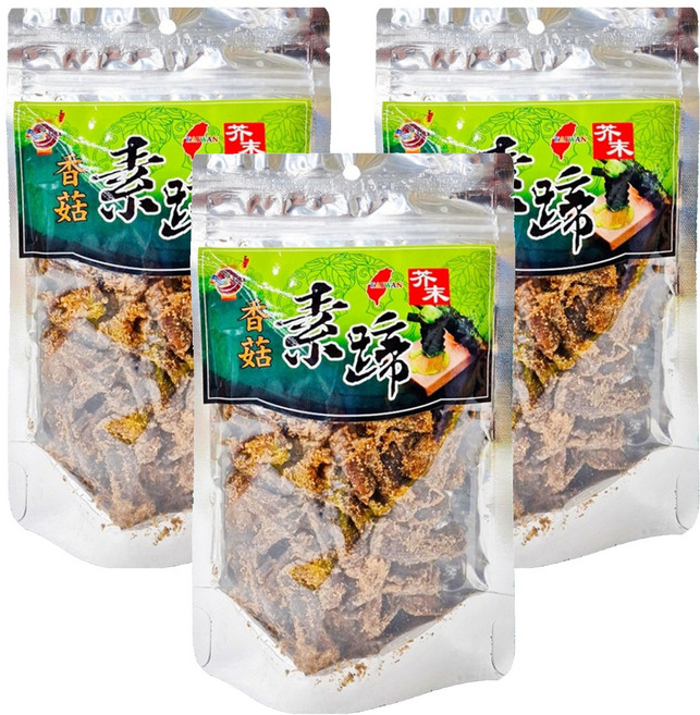 天素食品 芥末風味香菇素蹄, 160g, 3包