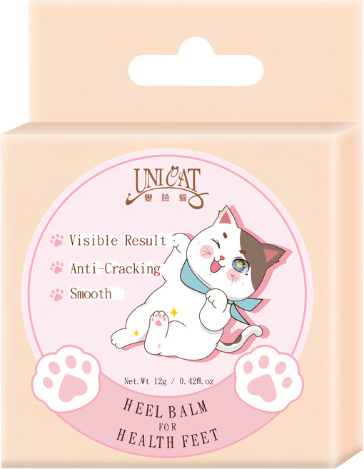 UNICAT 變臉貓 超保濕護足霜, 12g, 1個, 1入