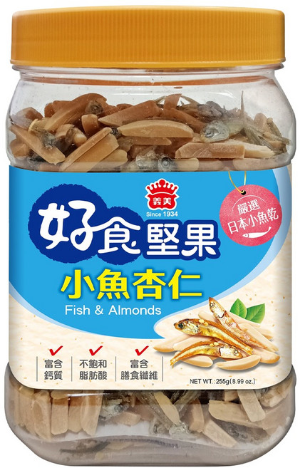 義美 小魚杏仁, 255g, 1罐