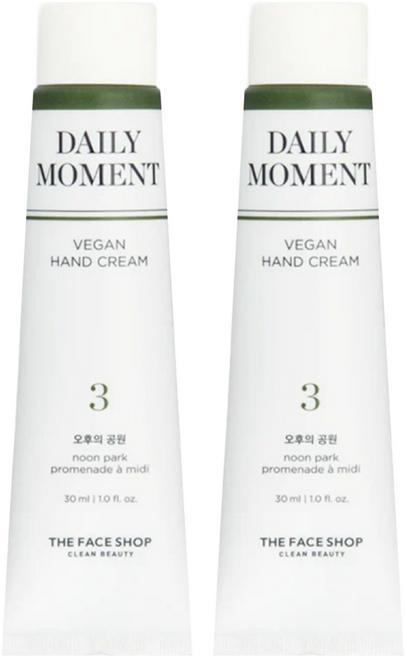 THE FACE SHOP 菲詩小舖 fmgt 台灣公司貨 時光片刻純素護手霜 03 午間公園, 30ml, 2條